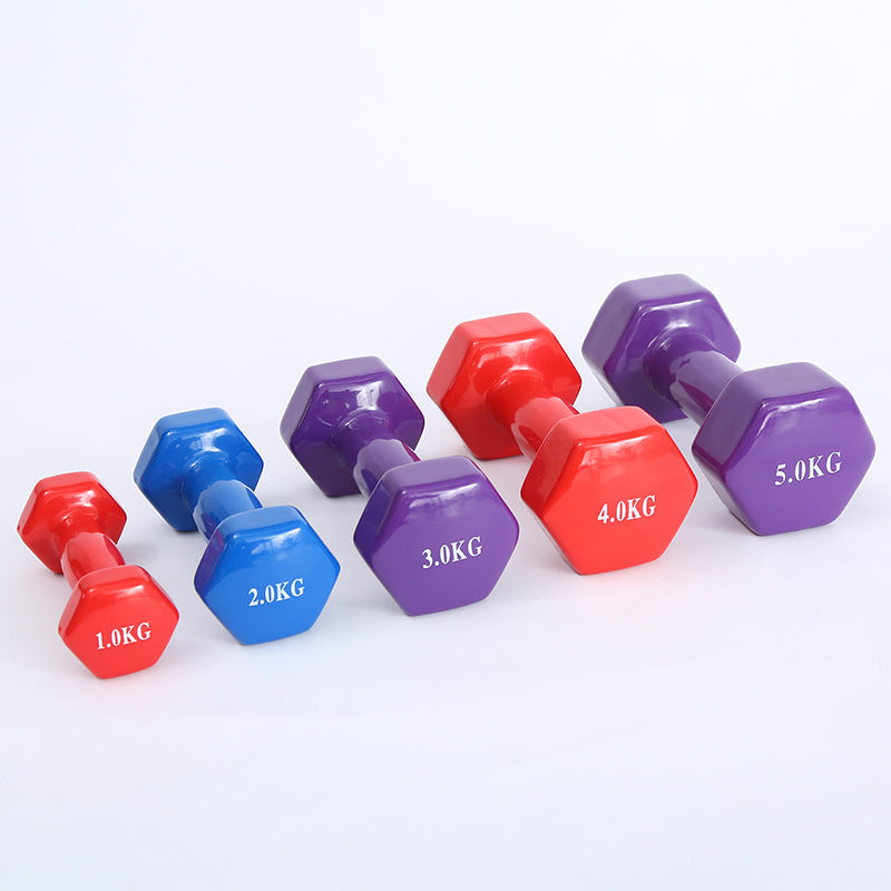 Colorful Fitness Dumbbells – Safe, Stylish & Floor-Friendly