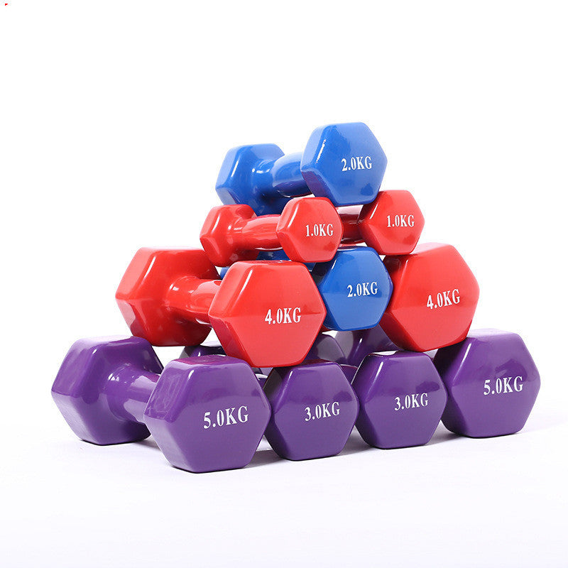 Colorful Fitness Dumbbells – Safe, Stylish & Floor-Friendly