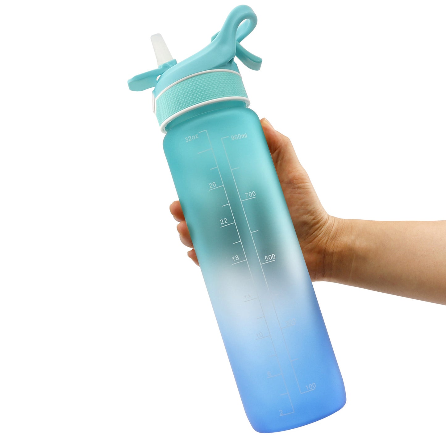 Space Sports Water Bottle – Straw, Spray & Time Marker