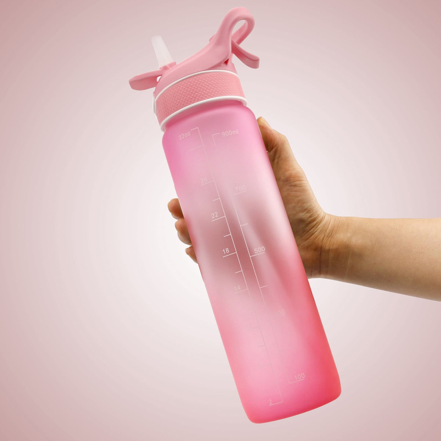 Space Sports Water Bottle – Straw, Spray & Time Marker